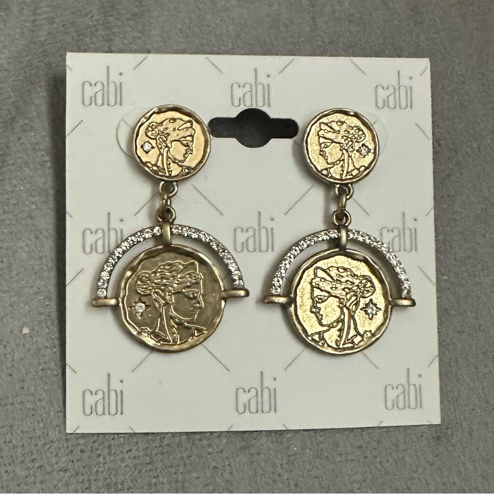 cabi Medallion Earrings